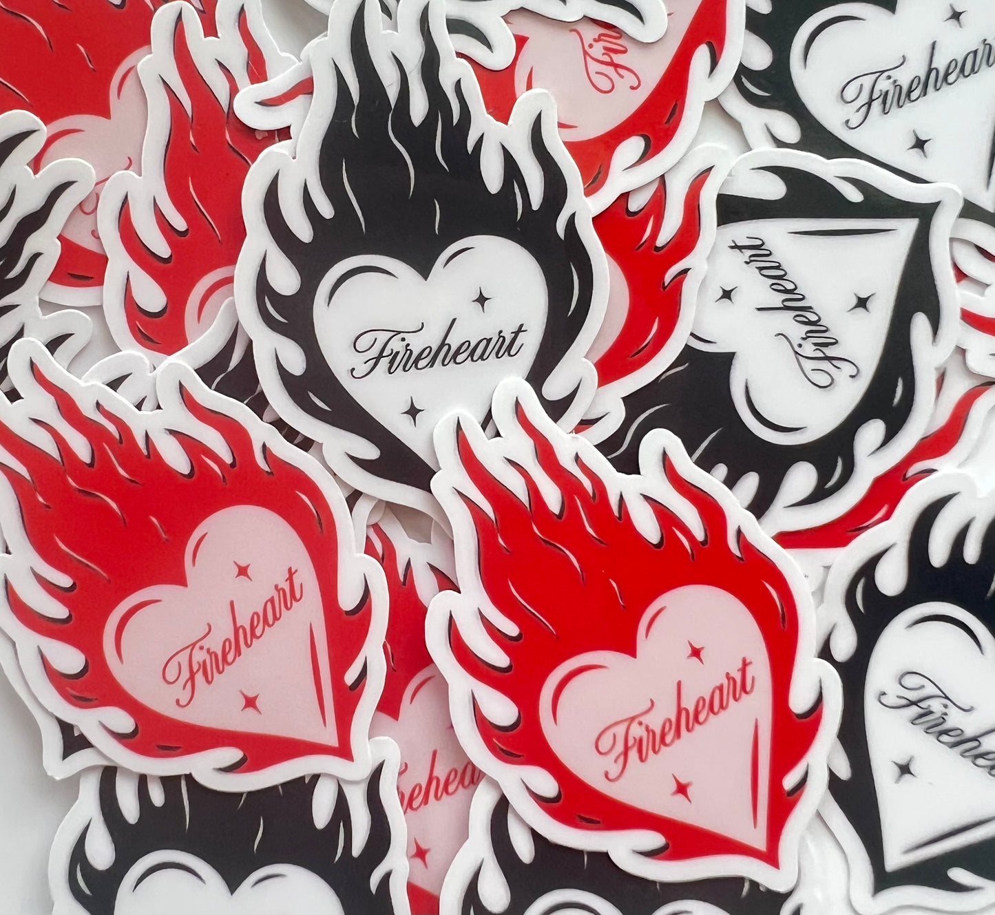 Fireheart Heart & Flames Sticker TOG