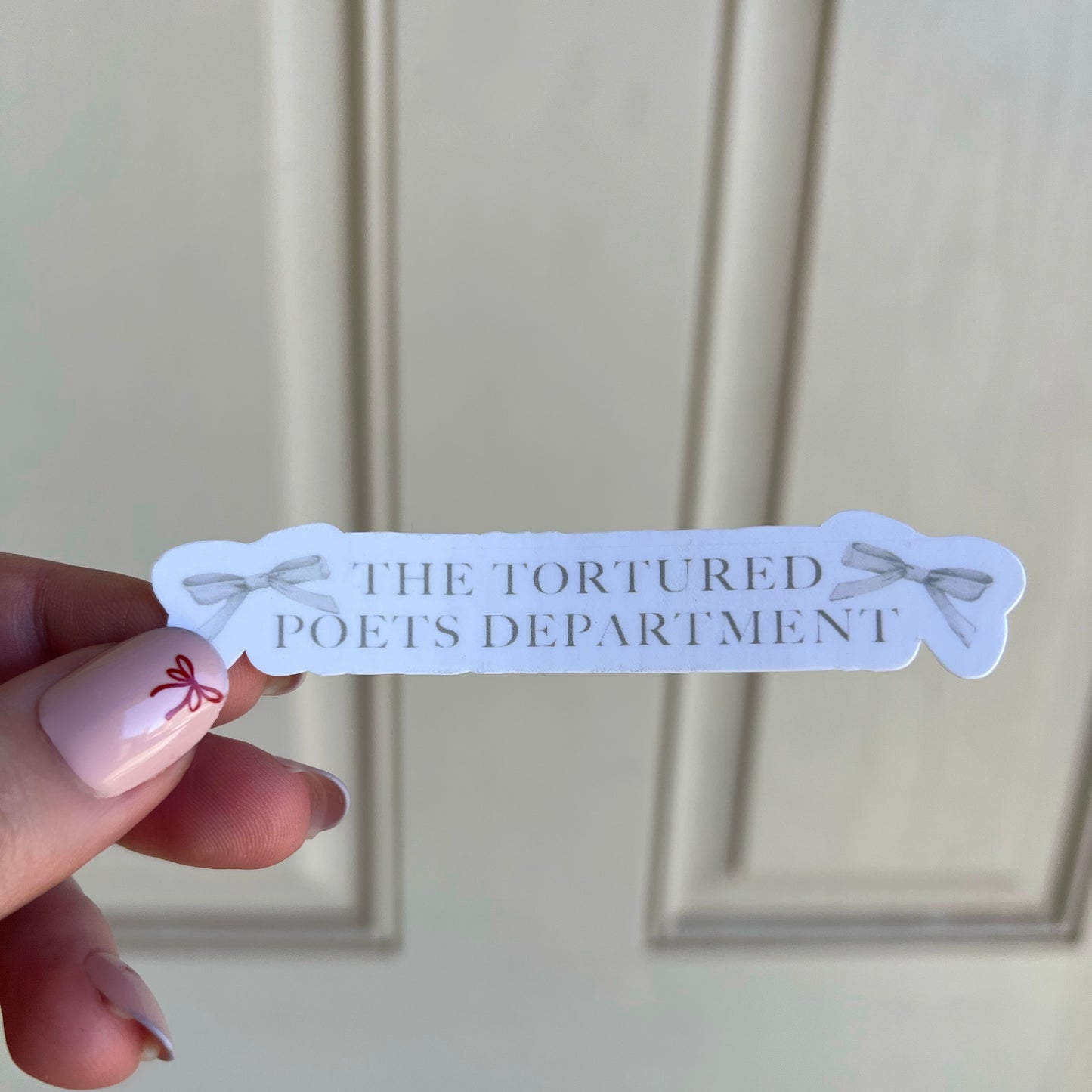Tortured Poets Department Taylor Sticker - Small Bows