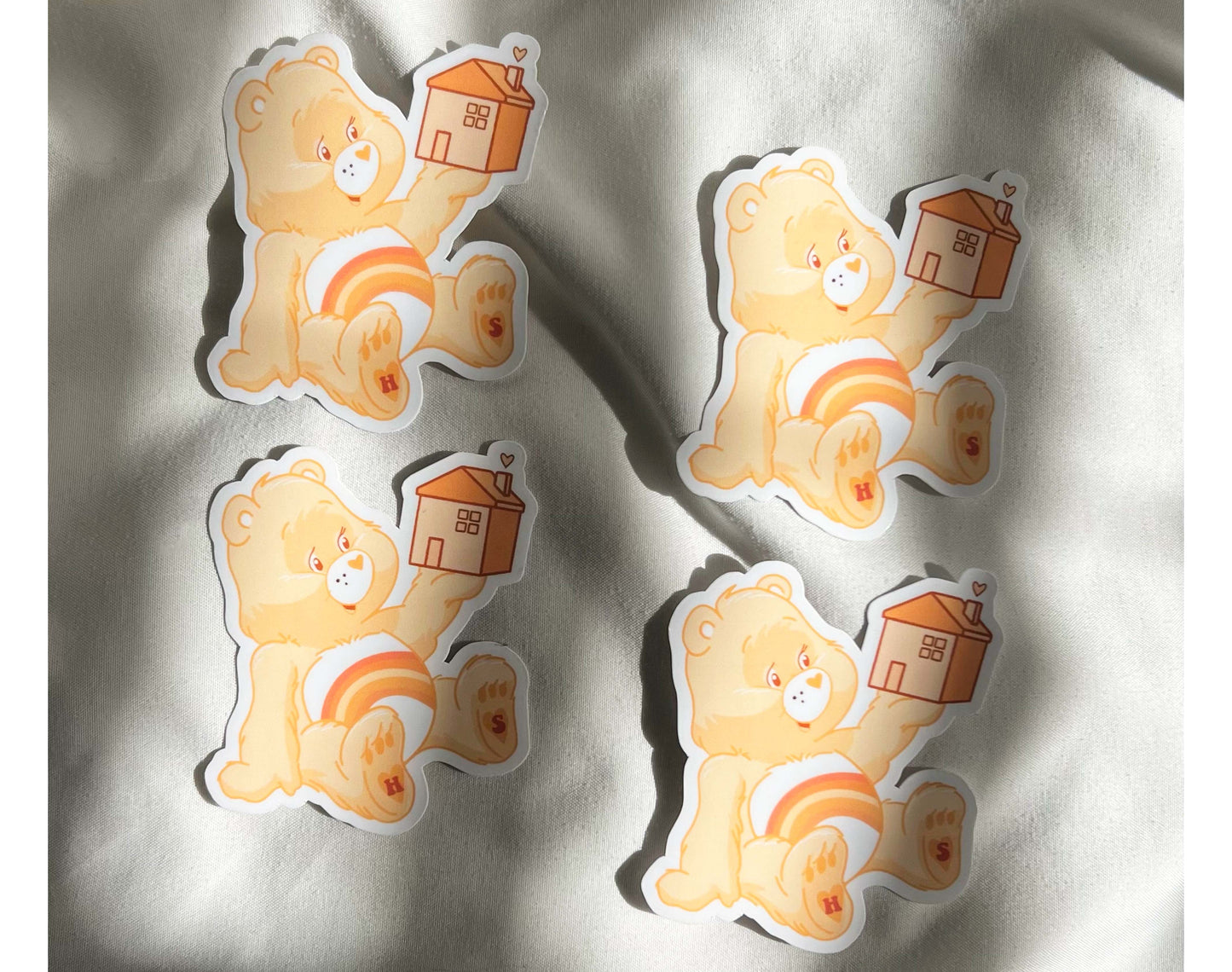HS Care Bears Stickers Hare Bears