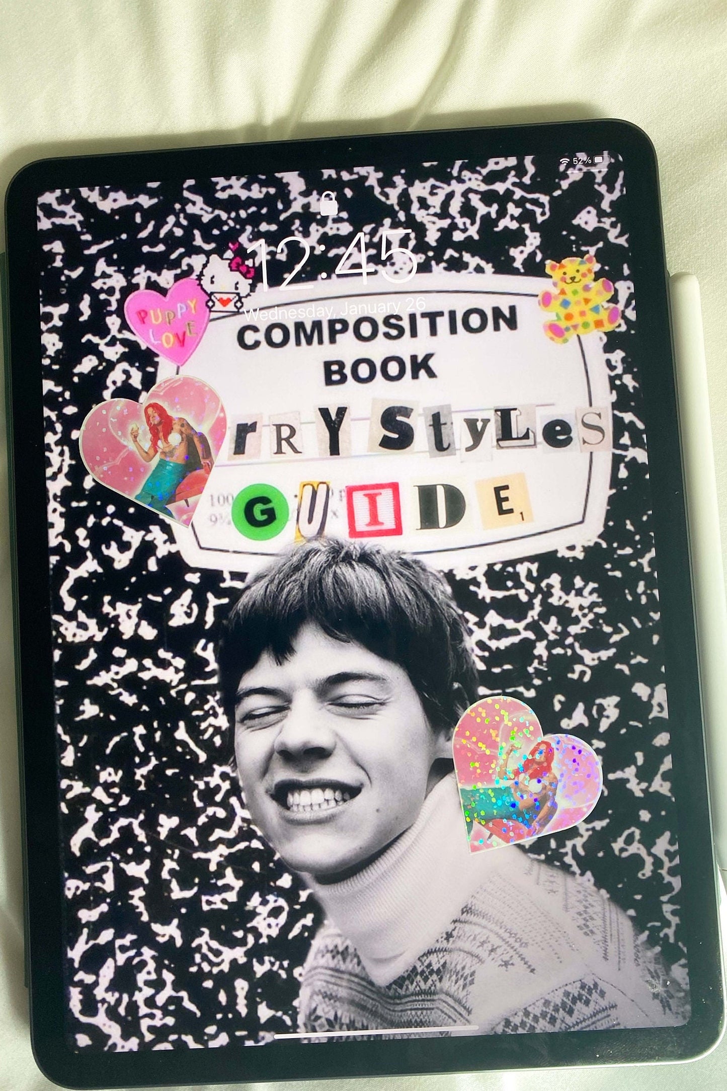 Harry Styles Inspired Little Mermaid Heart SNL Photoshoot Sparkly Sticker