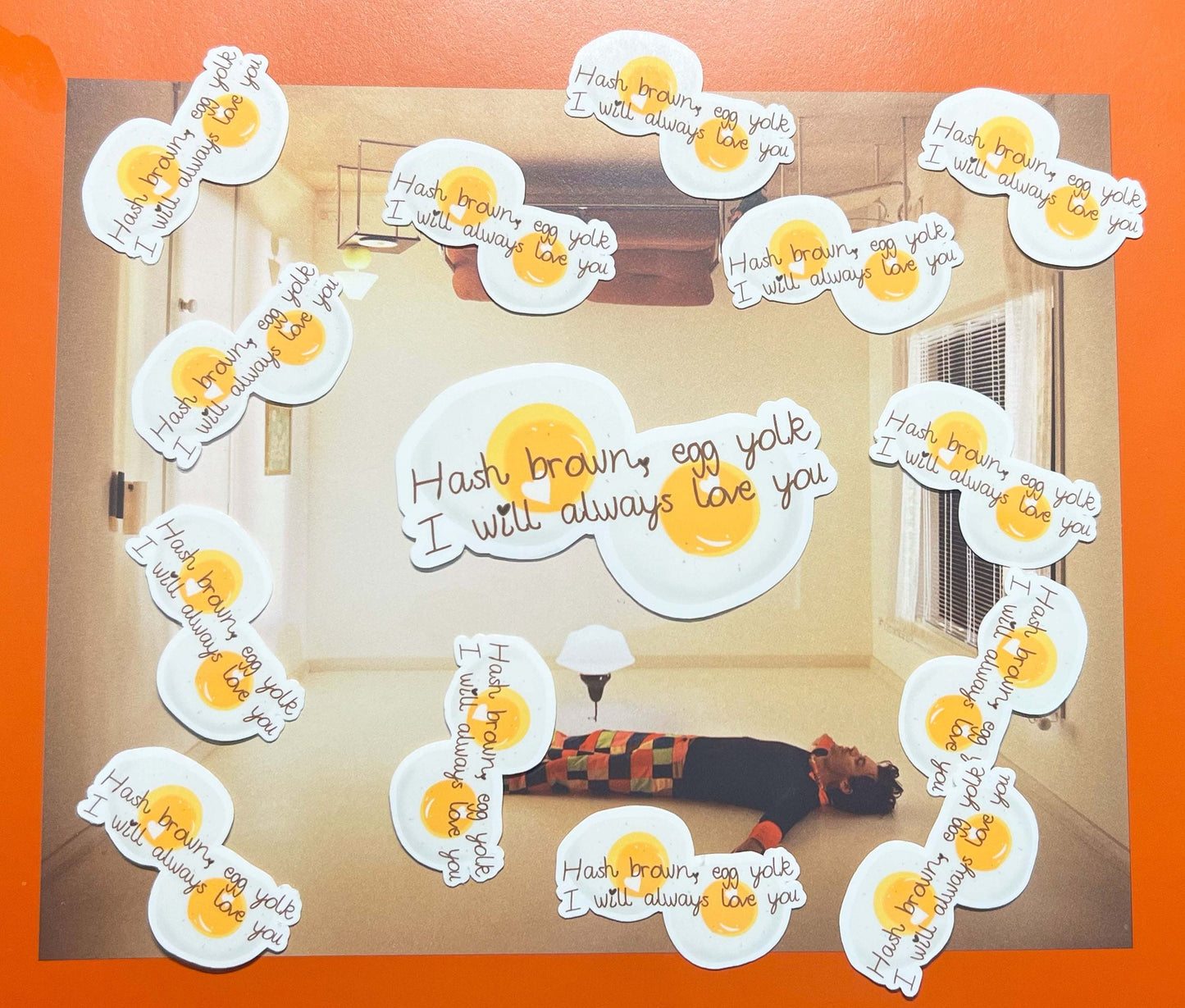 Keep Driving “Hash Brown Egg Yolk I Will Always Love You” Stickers - HS Inspired