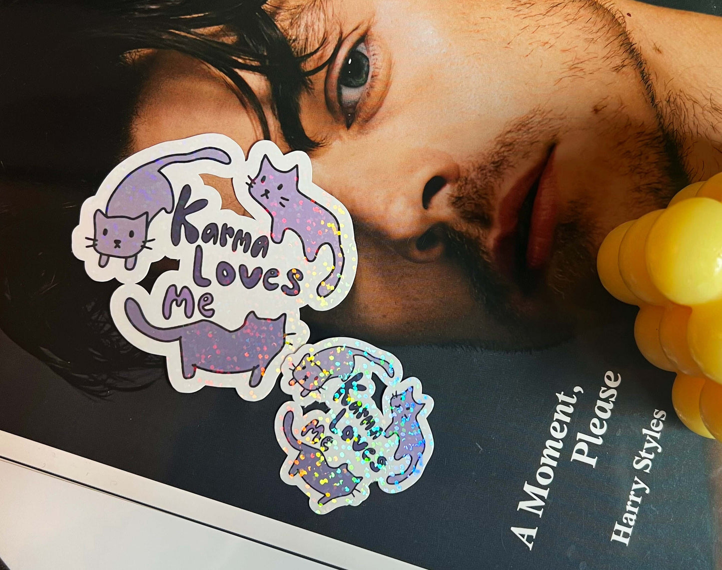 Taylor Swift Karma Cat Sparkly Sticker