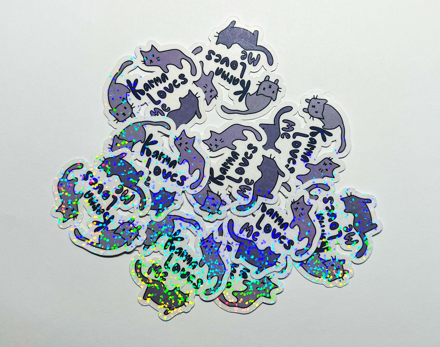 Taylor Swift Karma Cat Sparkly Sticker