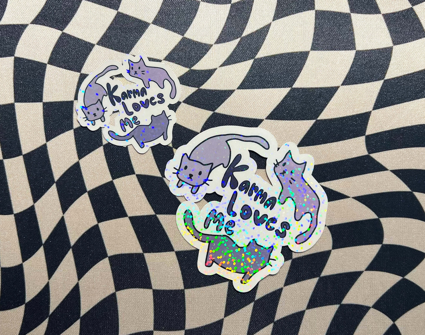 Taylor Swift Karma Cat Sparkly Sticker