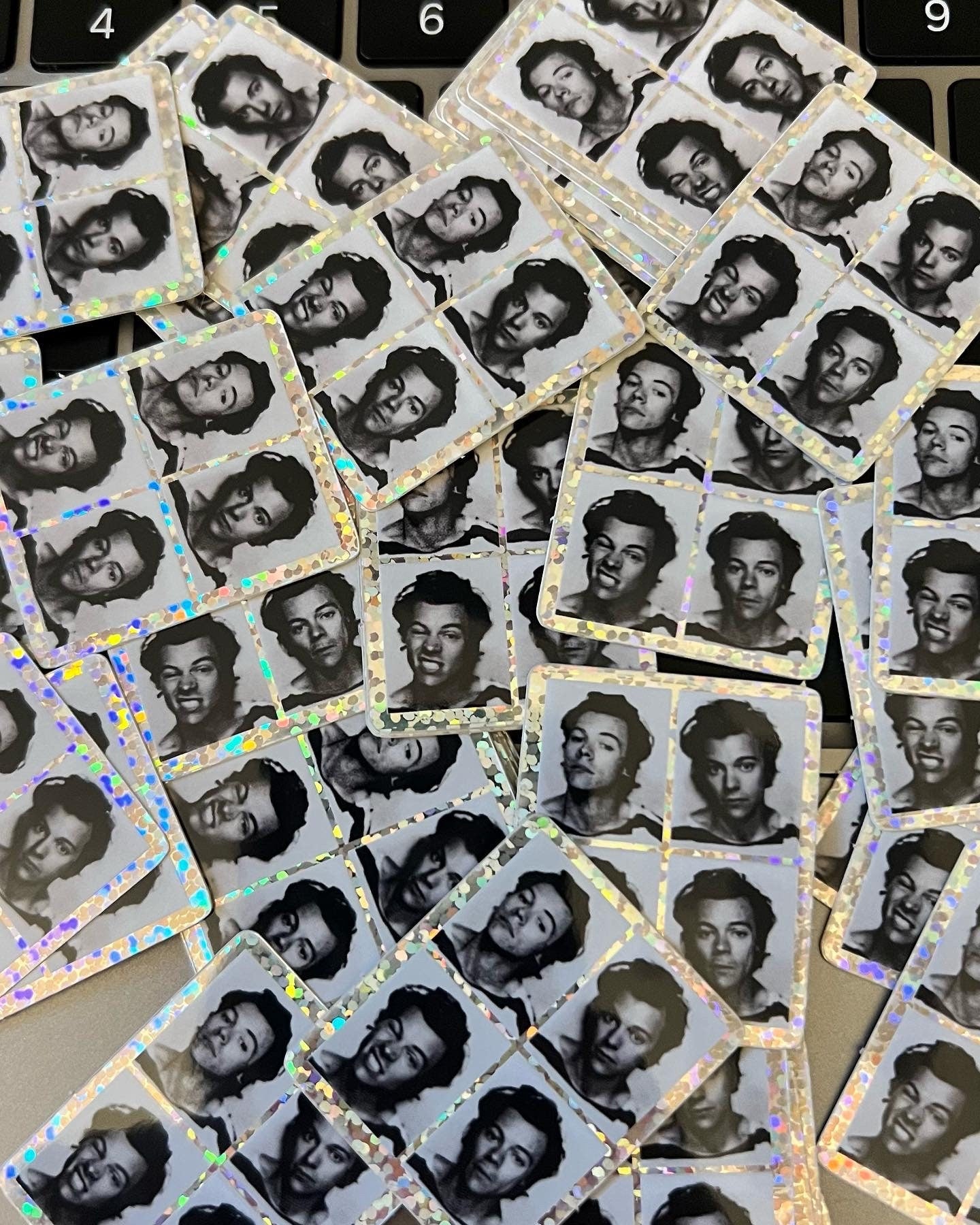 HS Photobooth Collage Glitter Sticker