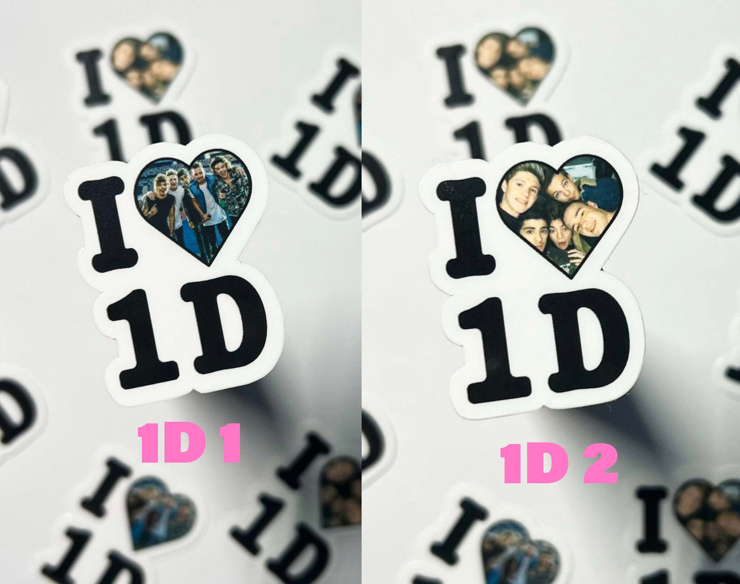 I Heart Harry, Taylor, Niall, Louis and 1D Photo Stickers