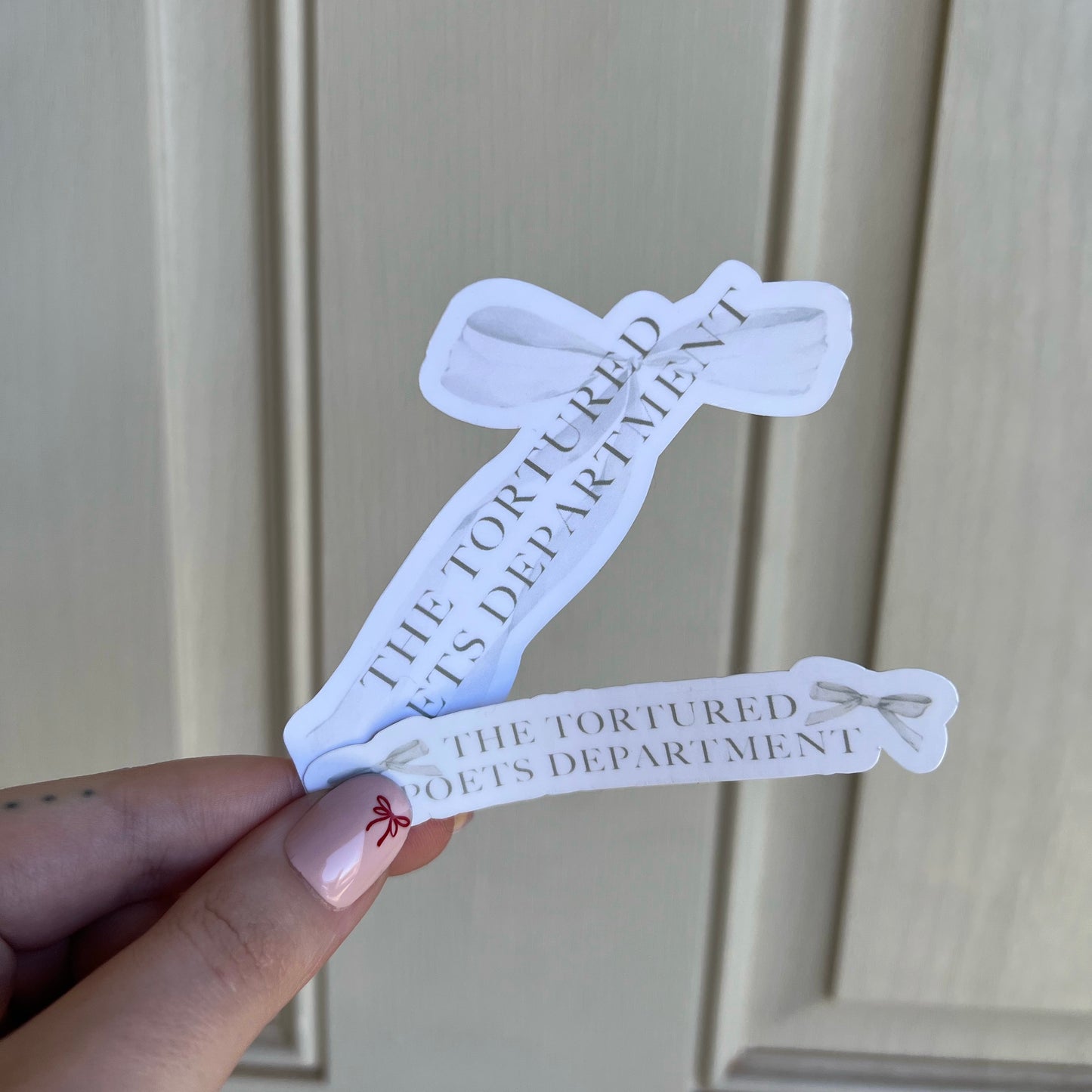 Tortured Poets Department Taylor Sticker - Small Bows