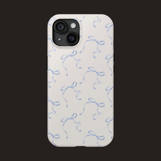 Baby Bows Blue & Cream iPhone Case