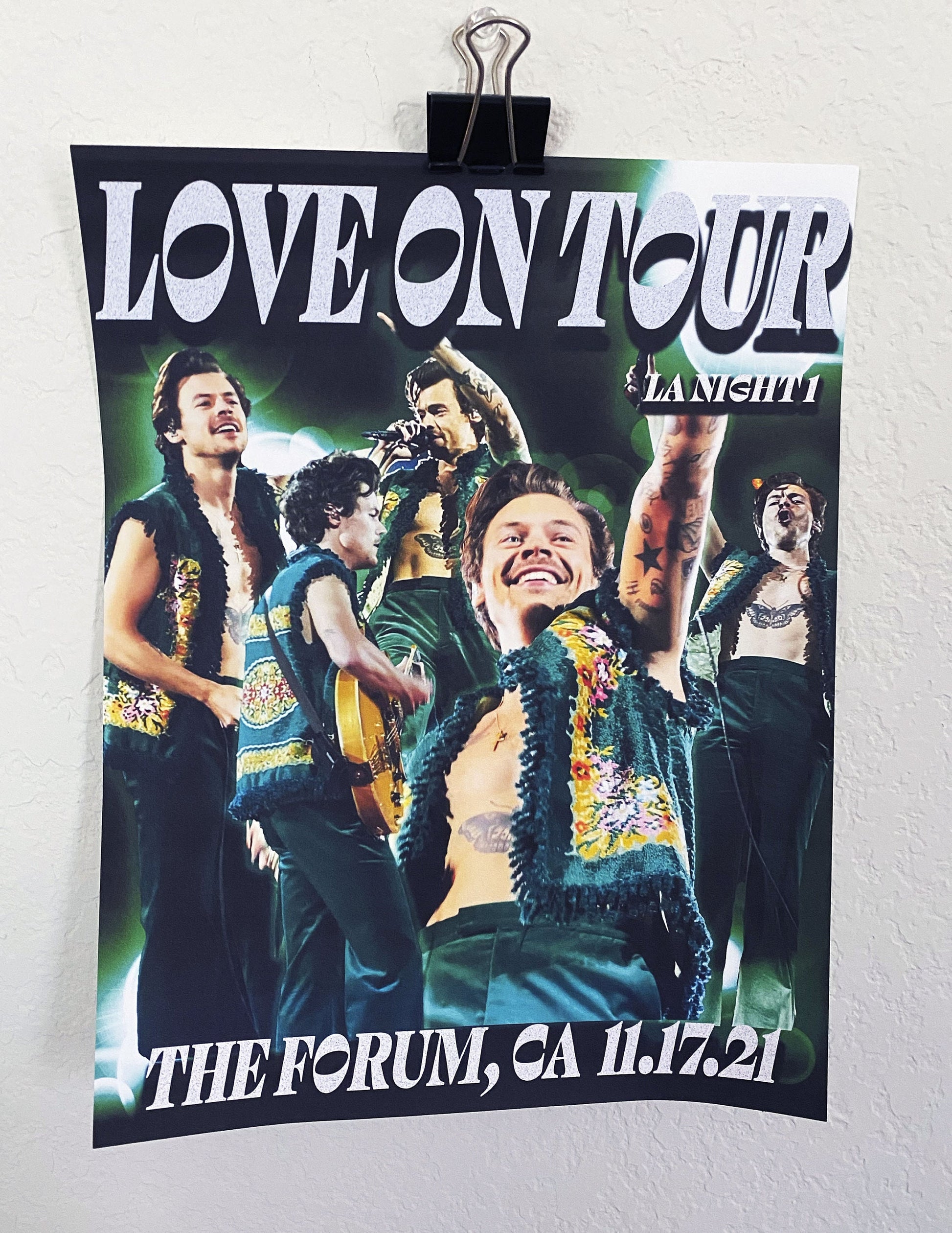 Harry Styles- Love On Tour 2021-LA Night 1 (option 1) - HSLOT- 8.5x11 Poster Art Print (Letter sized)