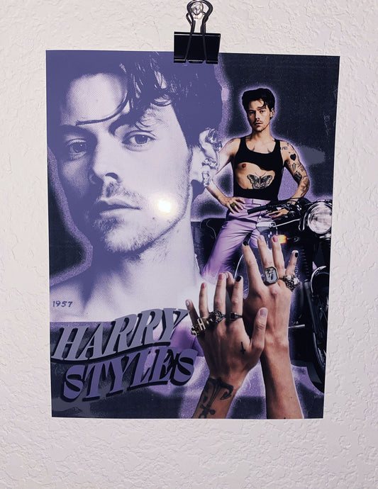 Harry Styles Pleasing for Dazed Magazine Photoshoot -8.5x11 Poster (Letter sized)