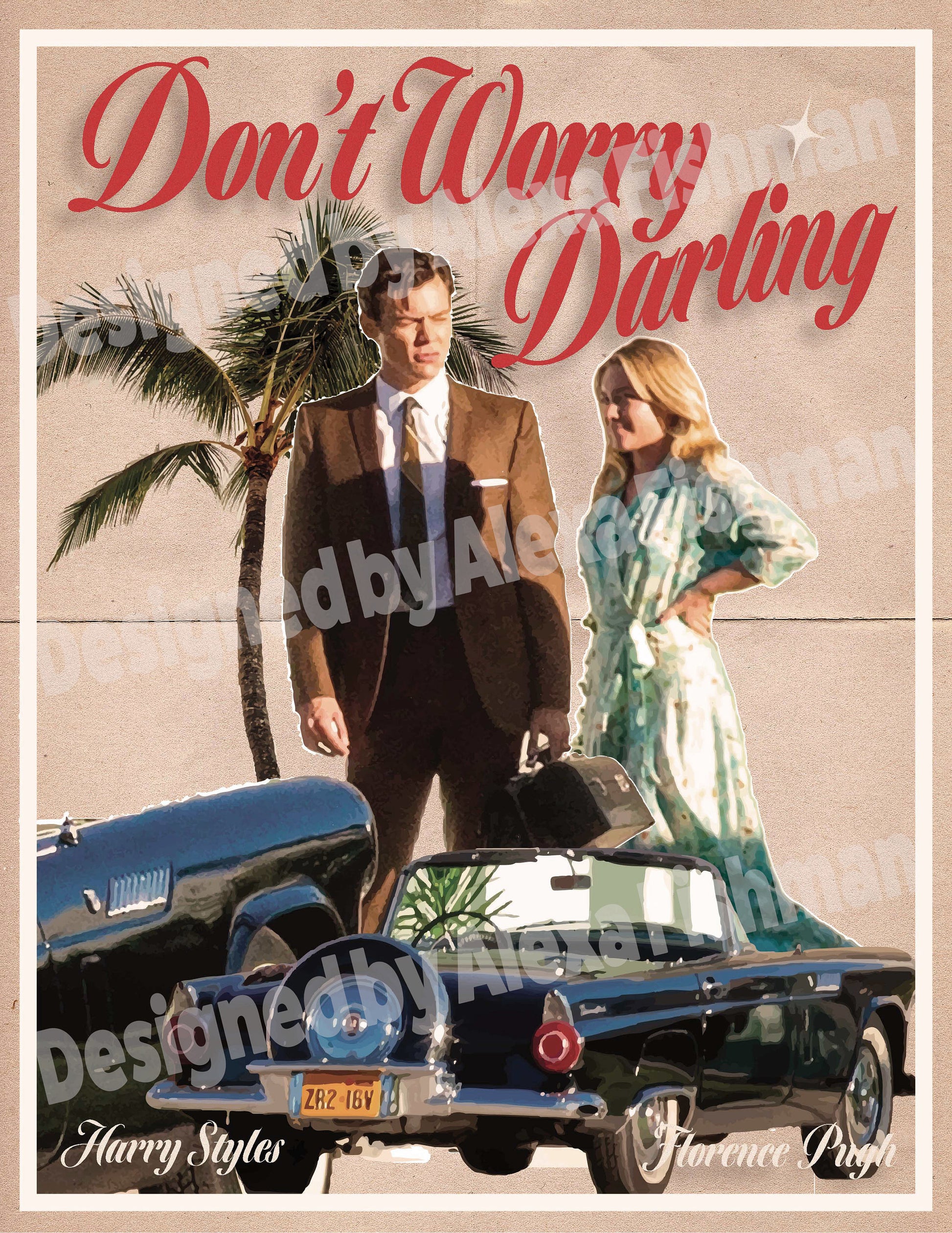 Harry Styles -Don't Worry Darling- Movie Poster - 8.5x11 (Letter sized)