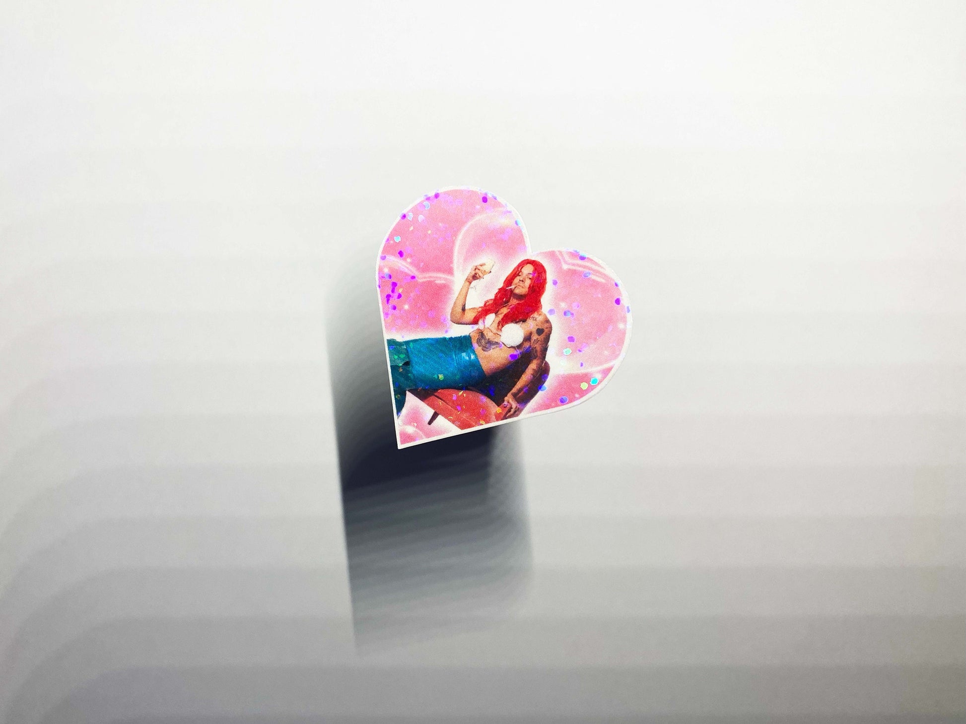 Harry Styles Inspired Little Mermaid Heart SNL Photoshoot Sparkly Sticker