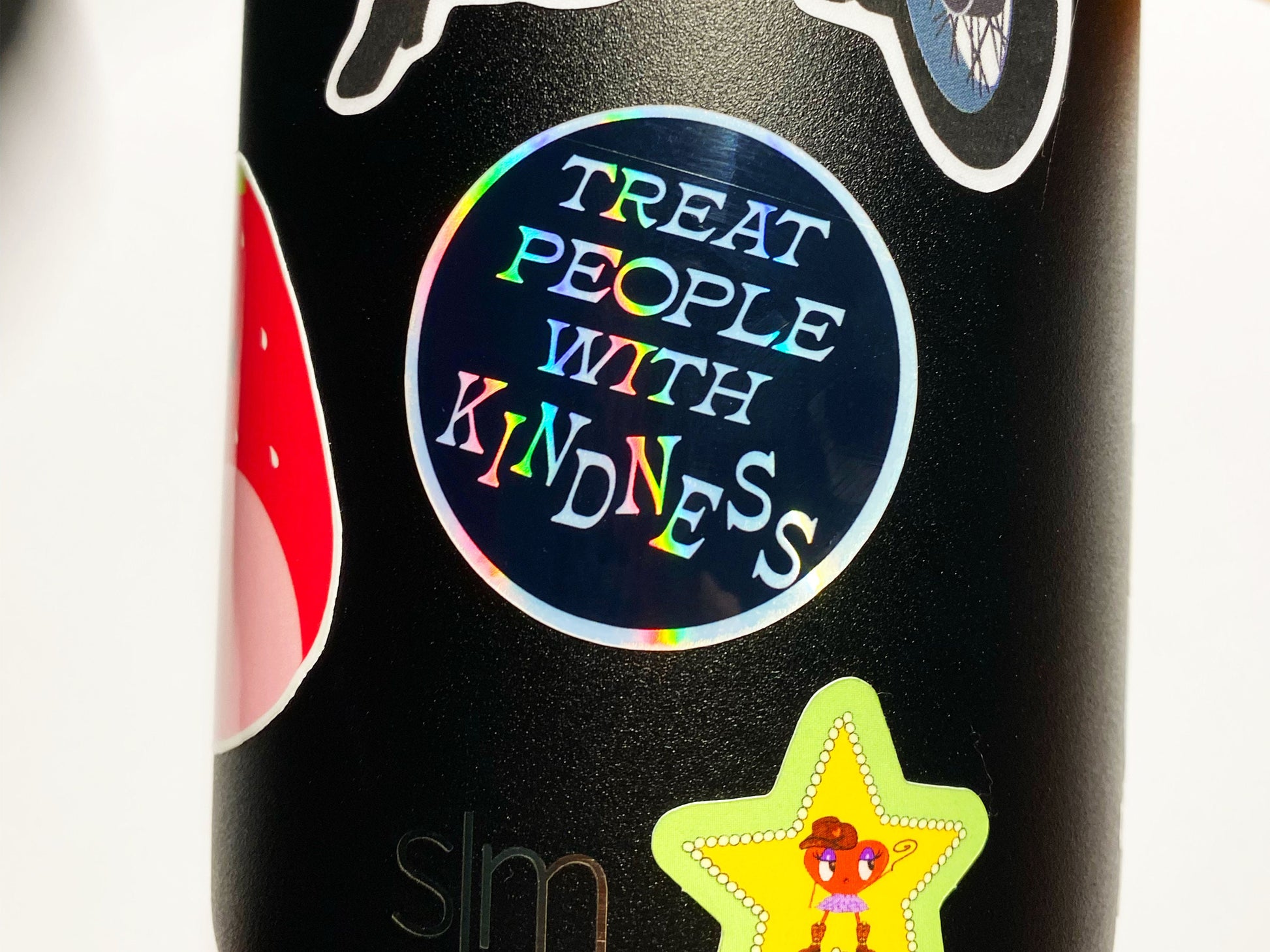 HS Holographic Sticker, Treat People With Kindness