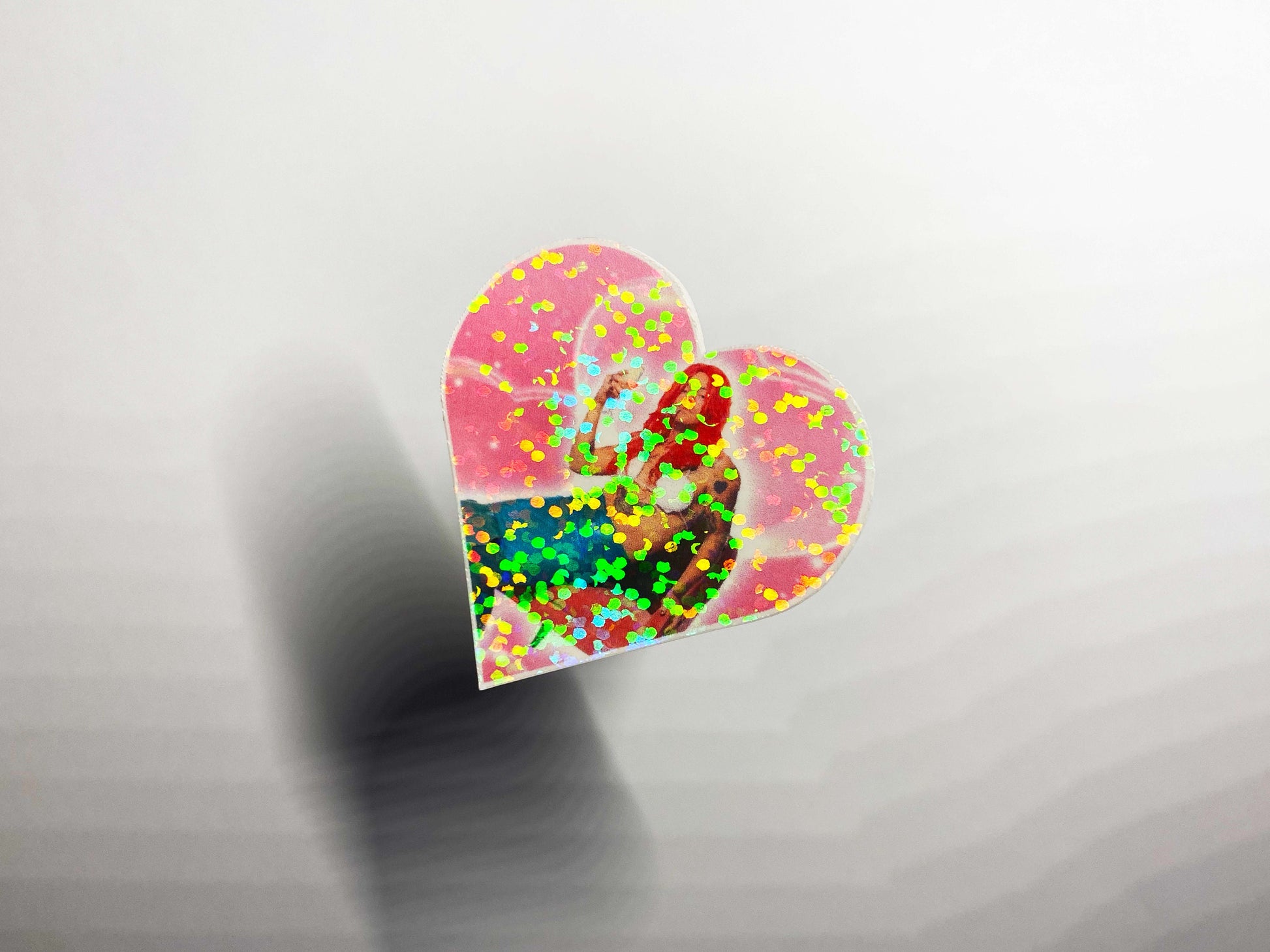Harry Styles Inspired Little Mermaid Heart SNL Photoshoot Sparkly Sticker