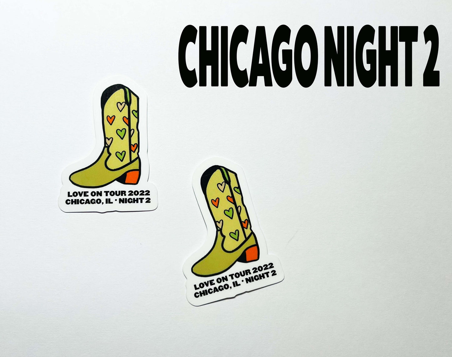 Love On Tour 2022, Chicago Residency United Center Cowboy Boots - HS