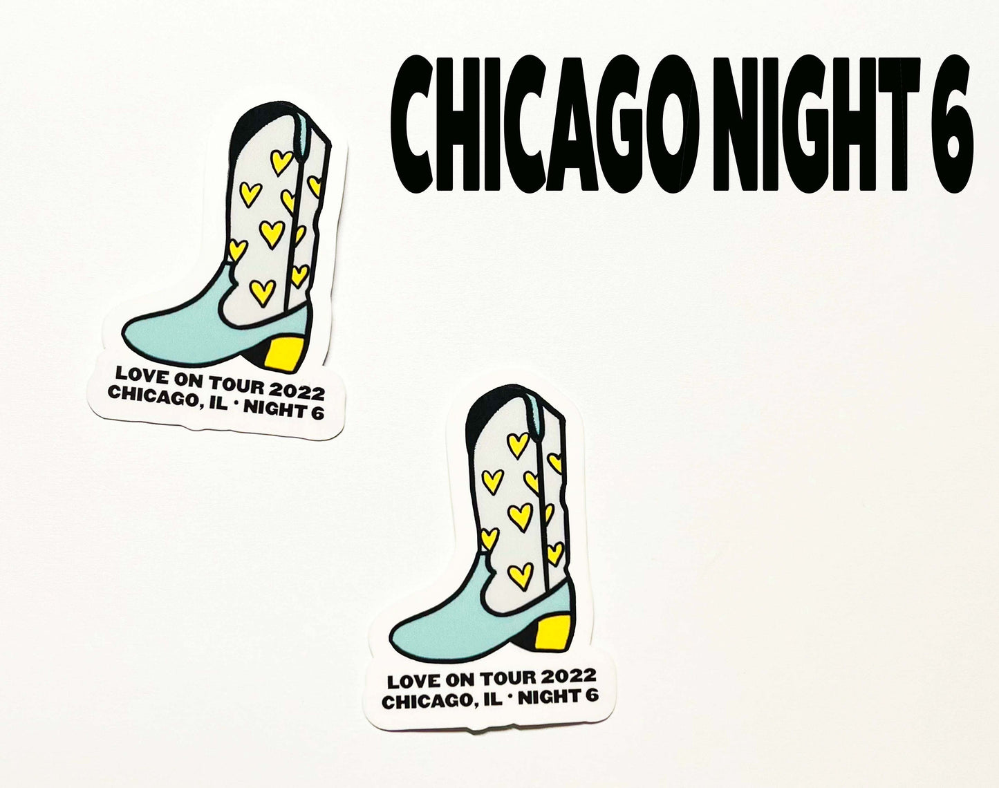 Love On Tour 2022, Chicago Residency United Center Cowboy Boots - HS