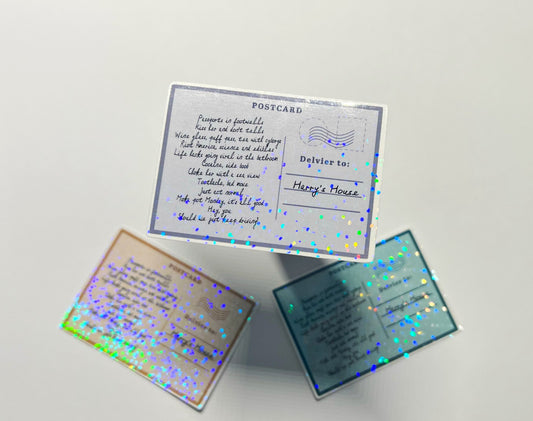 Keep Driving Song Lyrics Sticker Sparkly - HS Inspired