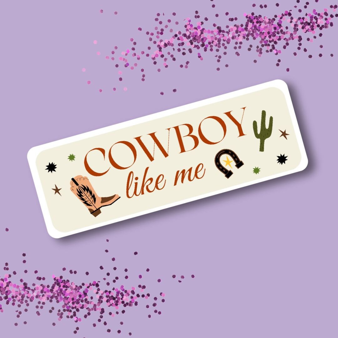Cowboy Like Me - Taylor Swift Sticker